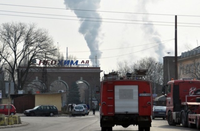 Пожар в цеха на амоняк на торовия завод в Димитровград. Няма пострадали