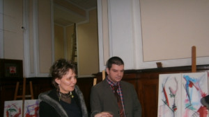 Изложба на Румен Кожухаров във фоайето на община Кюстендил