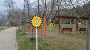 Паркът в Сандански с две нови площадки за спорт и
