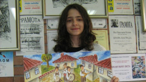 Картина на горнооряховска ученичка отпътува за детска изложба в Киев