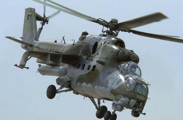 Щурмови хеликоптер Ми-24 пристига в Ямбол
