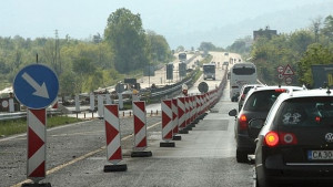 Огромна тапа на автомагистрала Тракия