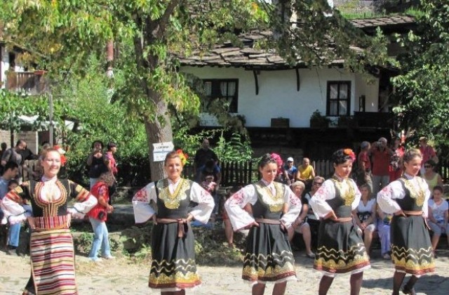 Гости на АИР Боженци се снимат облечени в народна носия