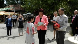 Областният управител награди победителите в Млад огнеборец
