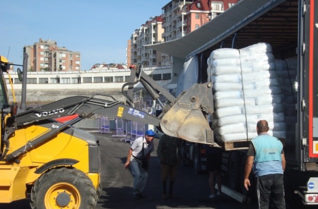 Пристигнаха материалите за новата лекоатлетическа писта на Ивайло