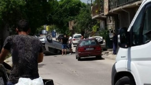 Ауди се пързаля по таван