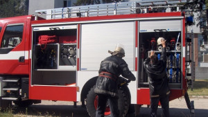 Пожар е горял в магазин до хотел Черно море