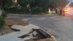 Спират строителството на метрото заради дупката на бул Черни връх