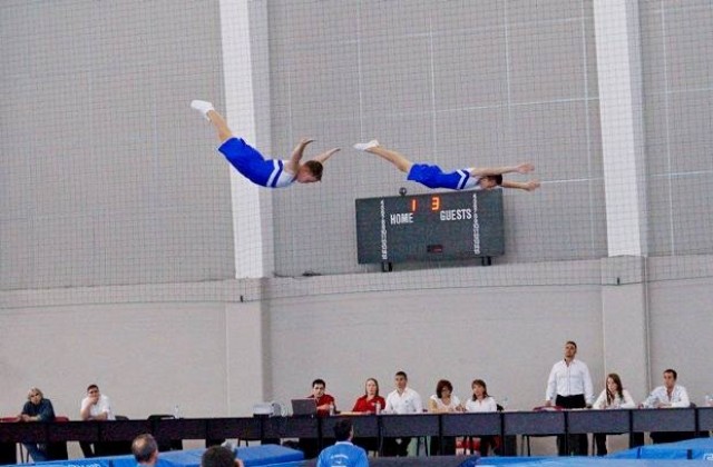 Александър Стефанов със злато при синхроните в Държавното първенство по скокове на батут
