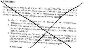 Референдум за тролейбусите няма да има