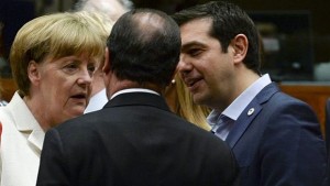 Меркел Оланд и Ципрас обсъждат последните разногласия за Гърция