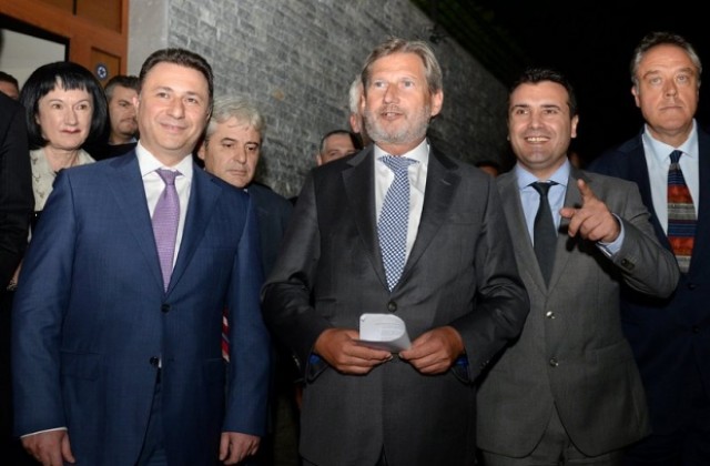 Намериха изход от кризата в Македония, Груевски и Заев се обявиха за победители