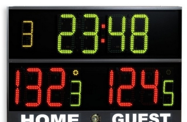 Баскетболната зала на стадион „Ивайло” вече е оборудвана с модерно електронно табло