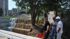 Кметът инспектира ремонта на Кръговото кръстовище и пробива