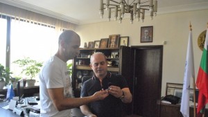 Кметът се срещна с шампионите по бадминтон за ветерани от