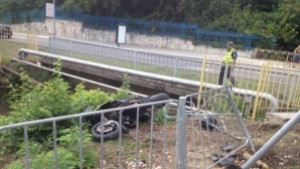 Катастрофа срещу Морско училище мотор се разби водачът е в