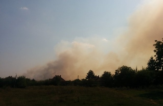 Запалени стърнища притесниха жители на белослатинско село