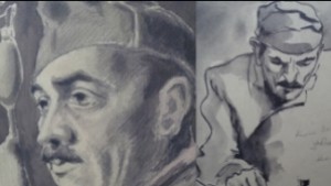 Пробиви в стената представя рисунки от концлагера Белене