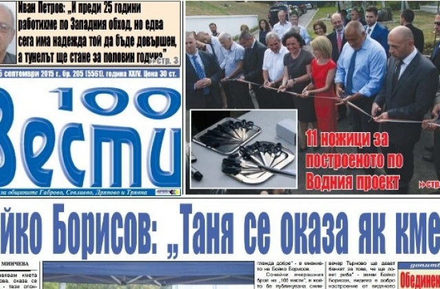 11 ножици за построеното по Водния проект