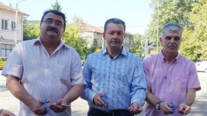 Кметът др Иванов Новата водопроводна система в селата Петко Славейков