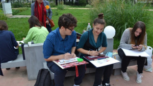 Деца пяха и рисуваха в Розариума