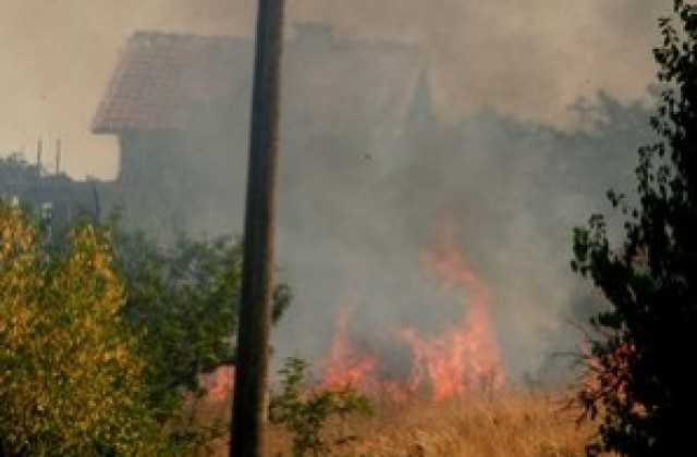 Пчелни кошери и покрив изгоряха в Тополовград