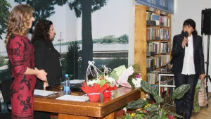 Почетен плакет от общината за юбилея на видинската библиотека