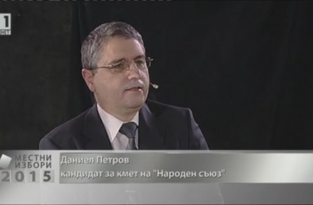Кандидатът за кмет на Коалиция „Народен съюз” на дебата в БНТ: Трябва нов подход към разходване на средствата в община Сливен