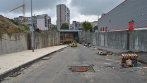 Инж Димитър Наков инспектира пробива и кръговото кръстовище