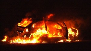 Автомобил се самозапали по време на движение по автомагистрала  Тракия съобщават
