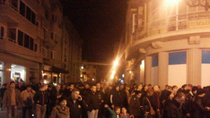 Протестиращите полицаи на шествие по Главната