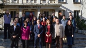 Кметът на Враца посрещна 20 ученици по проект Еразъм плюс