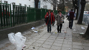 Вятърът в София събори дървета и рекламни пана
