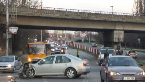 Катастрофа между три коли стана на бул Симеон Велики в