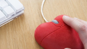 Мишката на компютъра показва настроението на човека