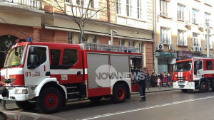 Пожар горя в сграда в центъра на София