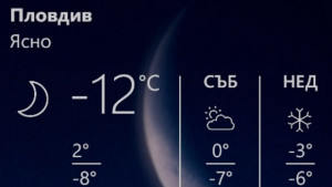 Пловдив се скова от студ