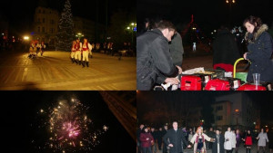 Кметът на Видин посрещна Новата година сред хората на площад