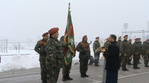 Богоявленски водосвет на бойното знаме в Сливен