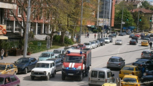 Пожар пламна в магазин за детски играчки в центъра на