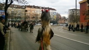 Кукери гонят злото в Благоевград