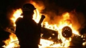 Кола изгоря в Ямбол