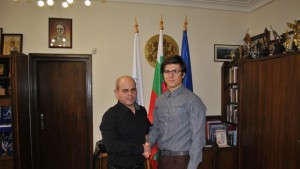 Кметът се срещна със студент на годината Слави Дяковски