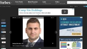 Списание Форбс включи Андрей Новаков в класацията си за найуспешни