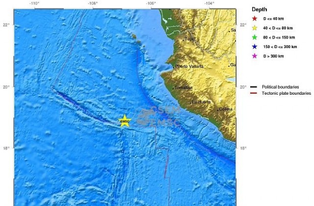 Трус с магнитуд 6.6 по Рихтер край западния бряг на Мексико