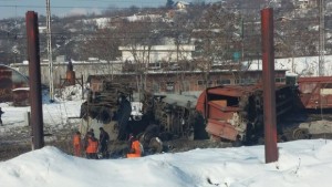 Товарен влак дерайлира край Дупница СНИМКИ