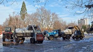 Извозват снега в Монтна