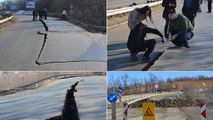Пропадна пътят на изхода на Монтана за Враца