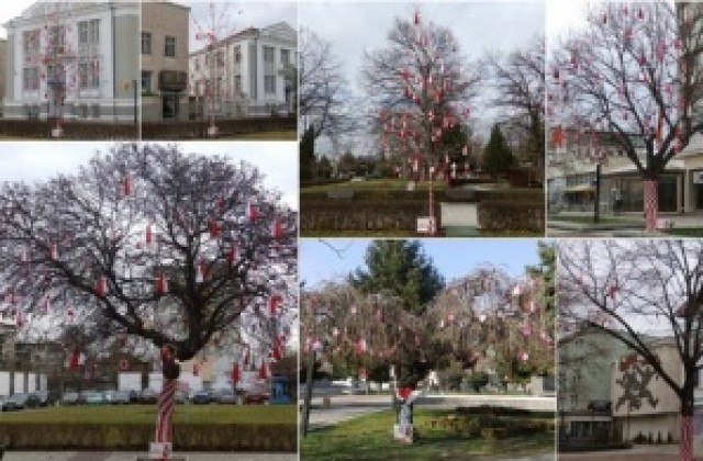 Нова Загора в бяло-червена премяна