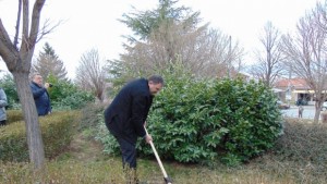 Първа копка за бюстпаметник на Васил Левски в Сапарева баня
